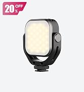 ULANZI VL66 RGB Adjustable Rechargeable 2500-6500K - Mini Video Portable Light on Camera, 2000mAh...