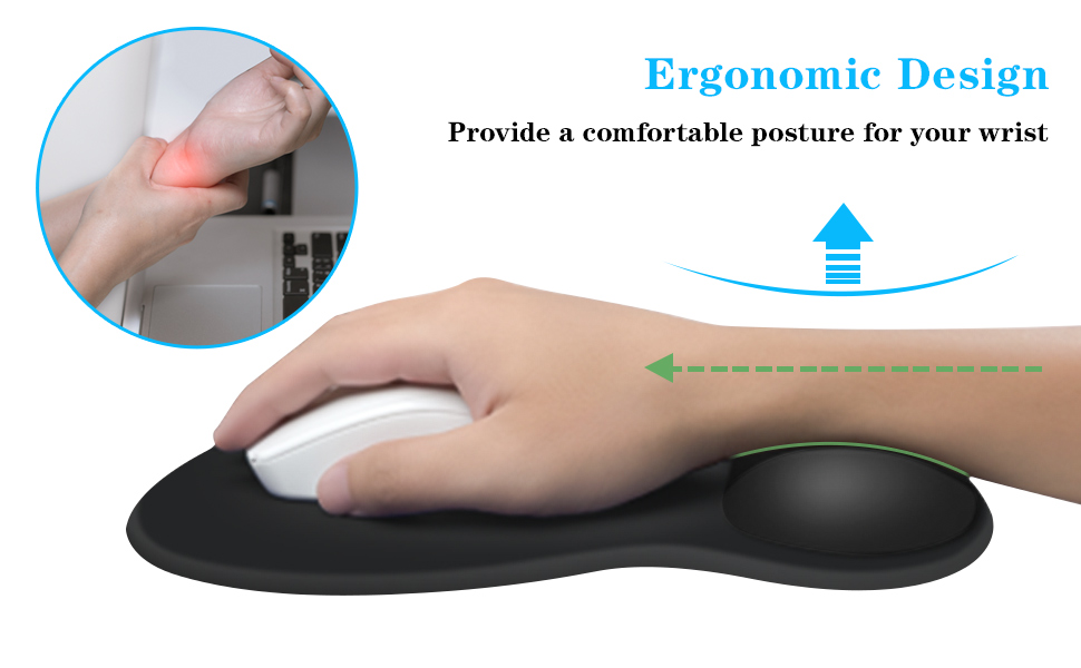 Mouse Pad with Wrist Rest