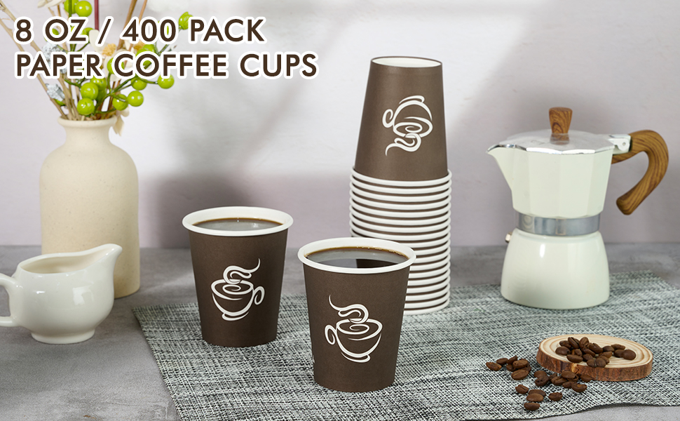 brown coffee cups