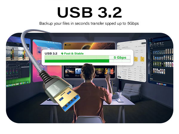 usb cable usb to usb a to usb a cables usb 3.0 male to male 6ft