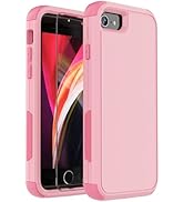 iPhone SE 3/SE 2/7/8 Case with Screen Protector - 3 in 1 Heavy Duty Shockproof Case for 4.7 inch ...