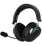 MechLands AULA A700 Wireless Gaming Headset with 7.1 Surround Sound, 50mm Driver, 2.4GHz/BT/Wired...