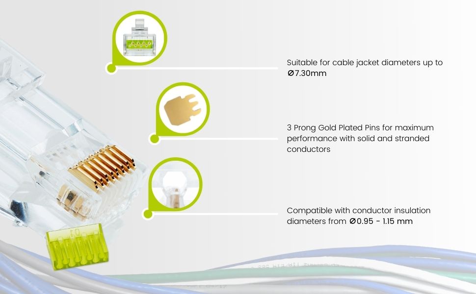 Cat6-6a Standard RJ45 Connectors