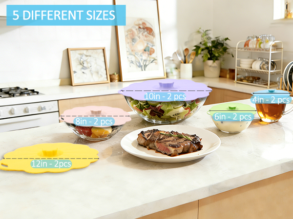 Silicone Lids for Bowl Silicone Microwave Splatter Covers