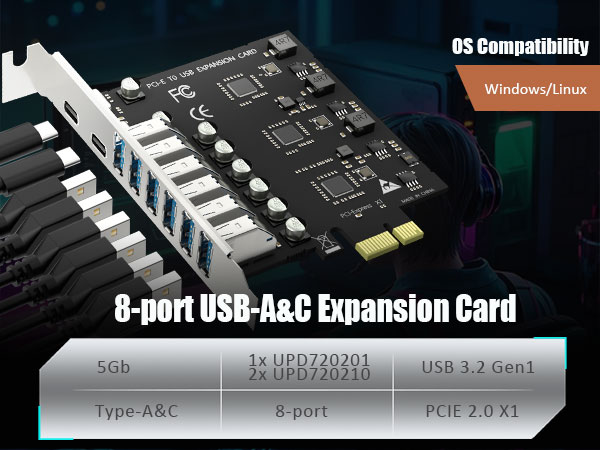 PCIe USB Expansion Card