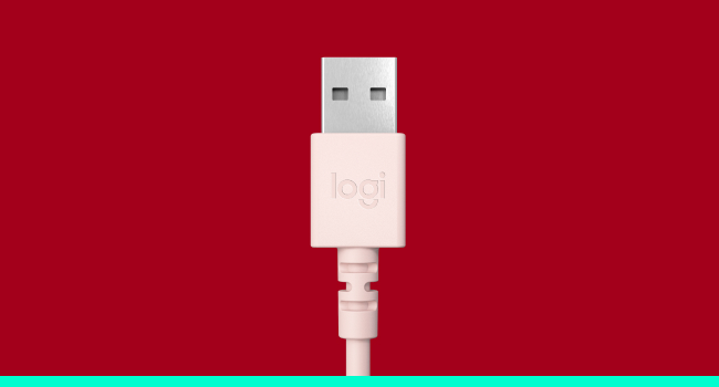 zoom of h390 headset usb connector