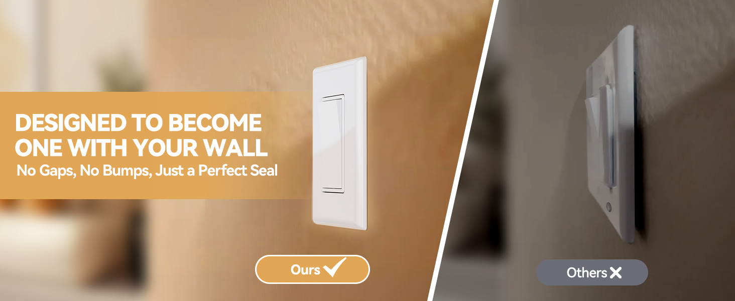 2-Gang Screwless Decorative Wall Plates