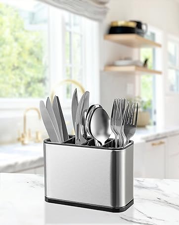 Kitchen Utensil Holder For Counter Organizer Stainless Steel