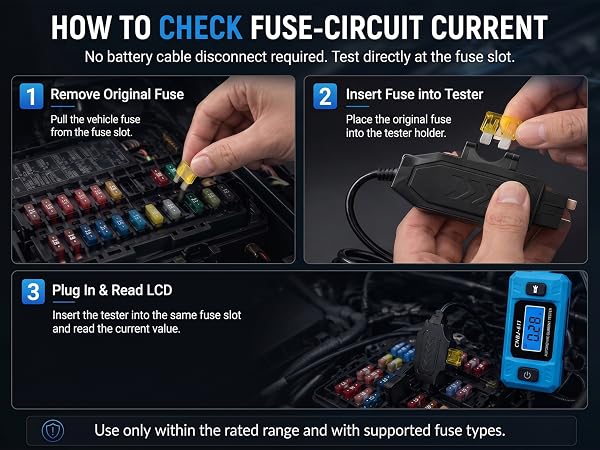 parasitic draw fuse tester