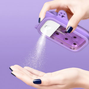 Lightweight and portable, it lets you carry and use your hand sanitizer anytime, anywhere.