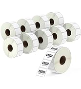 BETCKEY - 1.25" x 1" (32 mm x 25 mm) UPC Barcode &amp; Address Labels Compatible with Zebra &amp; More La...