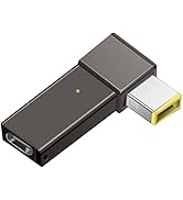 USB C to Slim Tip Laptop Charging Adapter Female Type C to Right Angle DC Square Jack Plug Conver...
