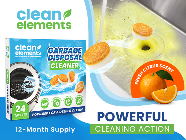clean elements garbage disposal cleaner tablets