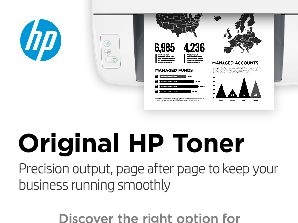 original hp toner supplies precision printing business office high-quality prints