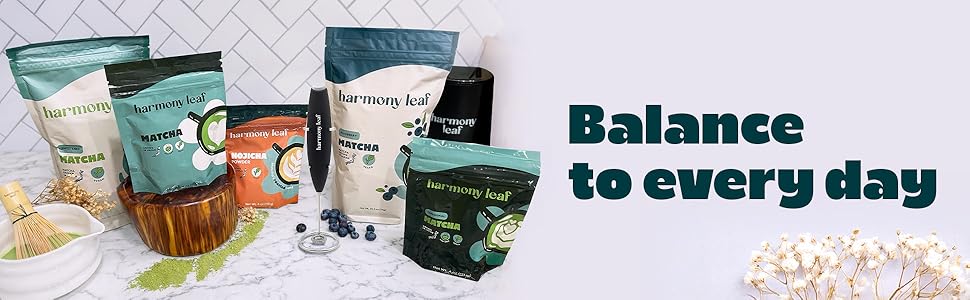 Check out our full collection of balancing matcha drink mixes