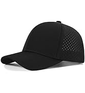 VOBOOM Men Quick Dry Baseball Cap Laser Cut Mesh Ball Curved Brim Snapback Hat
