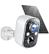 Techage Solar Security Cameras Wireless Outdoor, 2K Battery Powered WiFi Cameras for Home Securit...