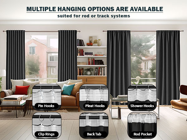 Multiple hanging options