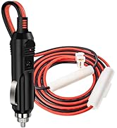 Anina DC 12V Car Charger for CB Mobile Radio Connector Replacement Power Cable with 15A Fuse for ...