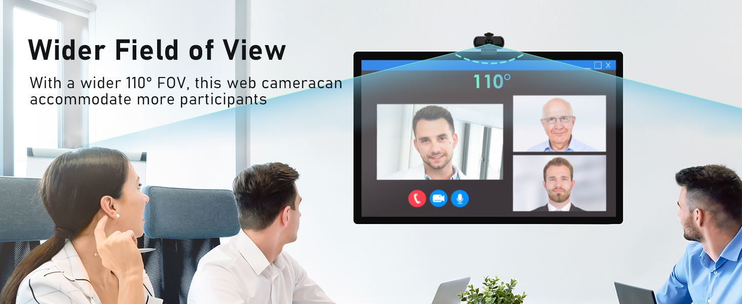 saylas 2.5K Webcam for PC with Microphone