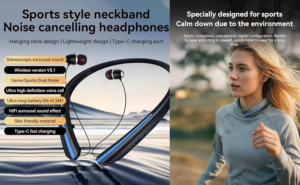 neckband bluetooth headphones