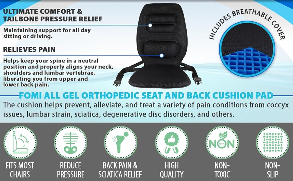 lower pain coccyx sciatica disc adjustable car office plane therapeutic supporting home dining room