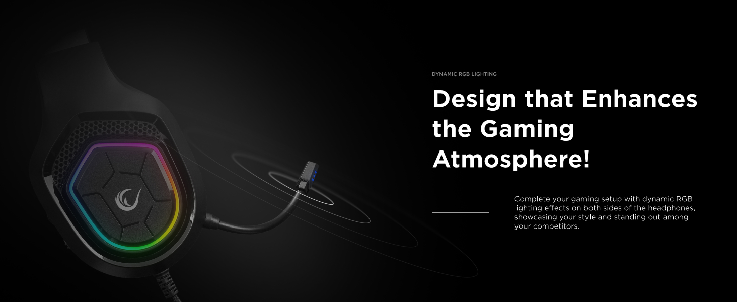 Rampage RM-K90 with noise-canceling microphone extended