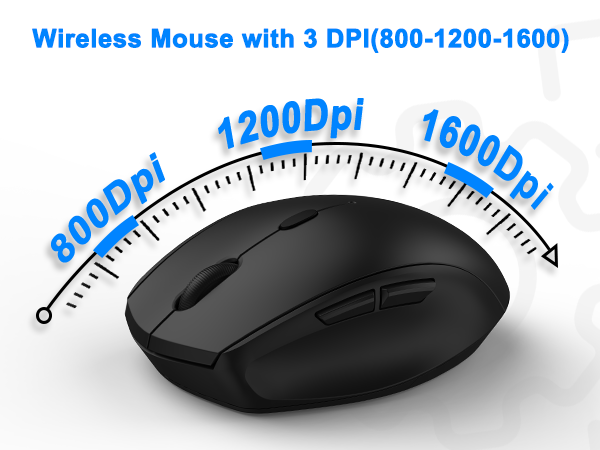3 Level DPI wireless mouse