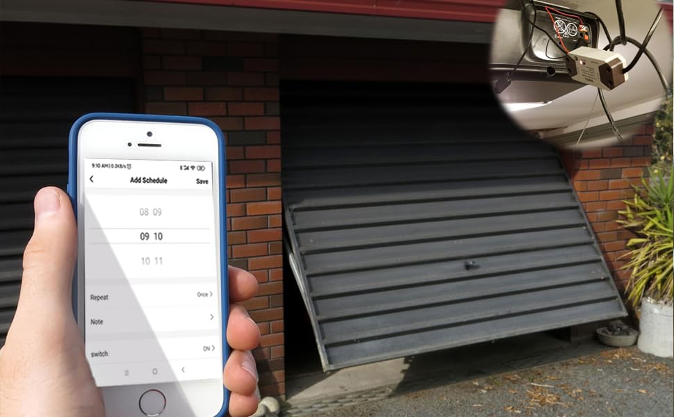 WiFi Switch Smart Garage Door Opener Controller Work With Alexa Echo Google Home Tuya APP Control 