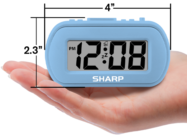 Bedroom, nightstand, bathroom, office, kids room, den- will fit almost anywhere you need a clock!