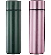 Pack of 2 Cute Thermos Water Bottle - 5 Oz Mini Insulated Stainless Steel Bottle - Keeps Cold for...