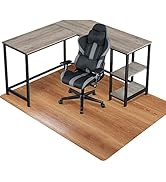 SALLOUS Chair Mat for Hard Floors, 63" x 51" Vinyl Protector for Home Office, Rectangular Desk Ch...