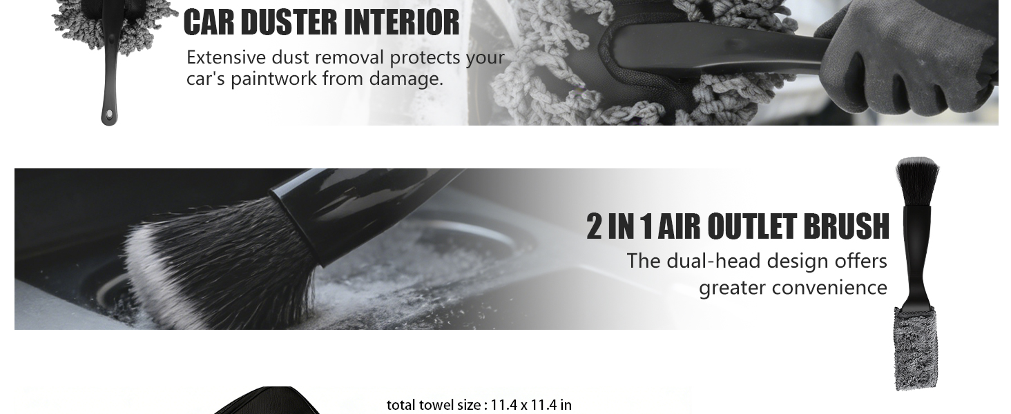 car detailing brush kit