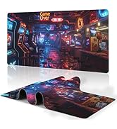 Game Room Extended Large Gaming Mouse Pad Game Over XXL Mousepad Desk Pad Mat for Keyboard and Mo...