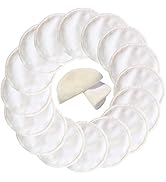 PINOWU 16 Pack Reusable Bamboo Makeup Remover Pads with Laundry Bag - 2 Layers Organic Cotton Rou...