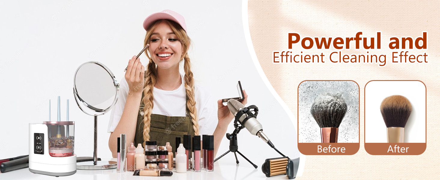 brush cleanser and dryer with Smart Drying &amp;amp; Timing