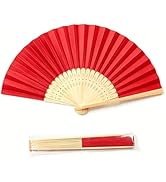 ffscafscn Paper Hand Fans, 8.3 Inch Foldable Handheld Fans for Wedding Favors, Party Decorations,...
