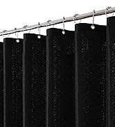 shower curtain set shower curtains bathroom liner black linen fabric cloth neutral natural boho