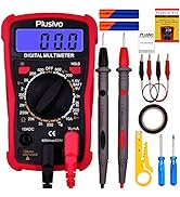 Digital Multimeter DC AC Voltmeter Ohm Volt Amp Multi Tester for Voltage, Current, Resistance, Co...