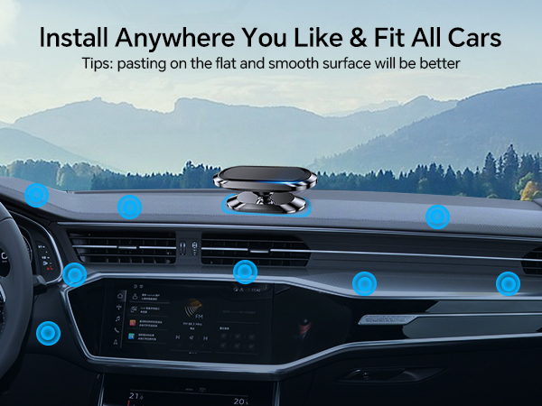 iPhone Magnetic car Mount for Cell Phone