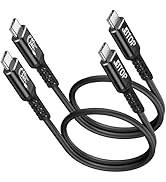 JBTOP USB 4 40Gbps Data Cable(1.5FT, 2packs), 240W Fast Charging, 8K/6K/5K@60Hz,USB C to USBC Cab...