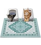 Glittme Cat Litter Mat with Non-slip Bottom Litter Box Mat Waterproof Litter Trapping Mat Easy to...
