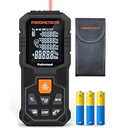 Laser Distance Meter POROMETISTO 262ft/80m, Digital Angle Finder,12 Modes for Angle Area Volume P...