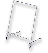 Asuka DB523 Free Plate Stands for Display Decorative Plate Book,Photo Easel Large, Silver 8inch D...