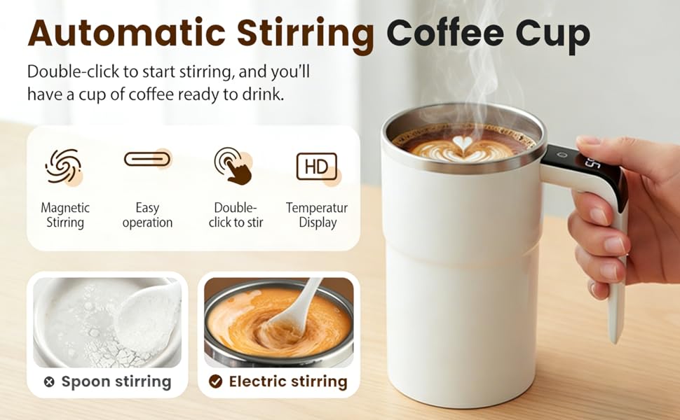 Automatic Stirring Coffee Mug
