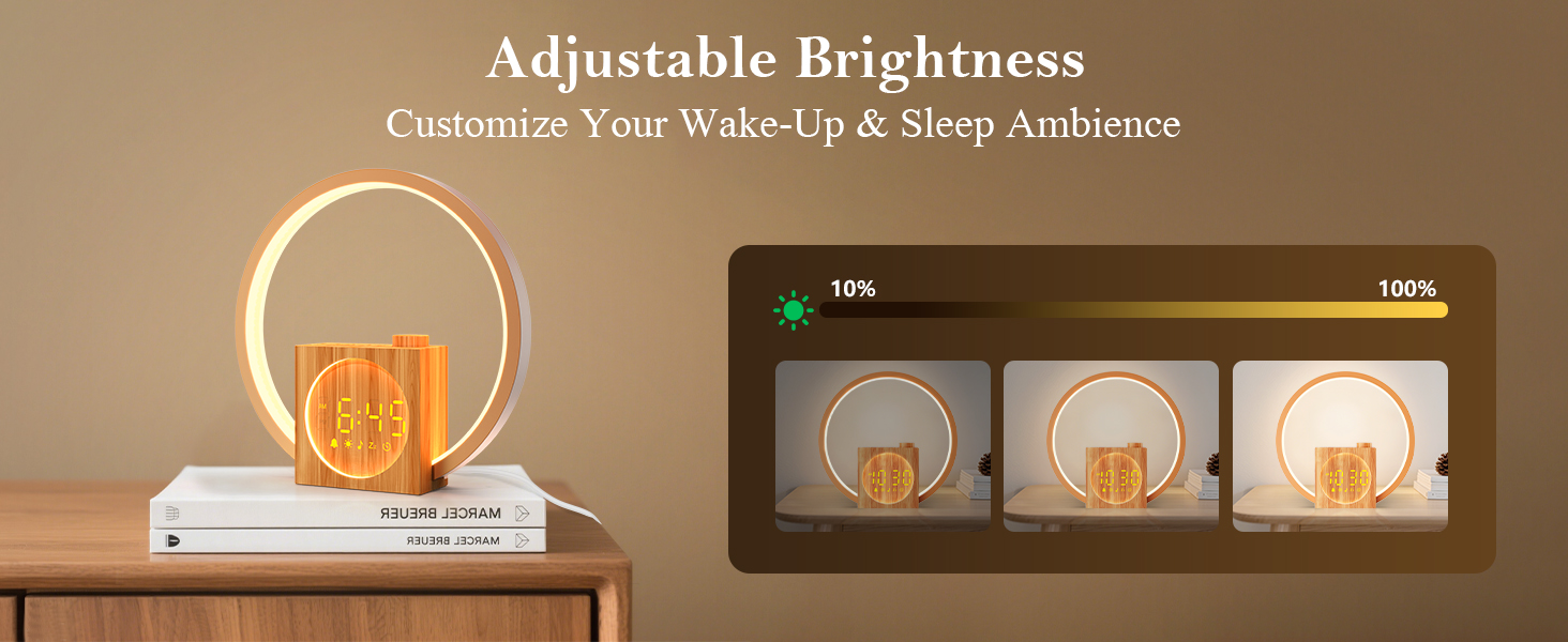 alarm clock with light to wake up