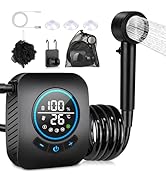 Portable Shower for Camping, [Upgraded] Spopal 8000mAh Rechargeable Camping Shower with 5 Adjusta...