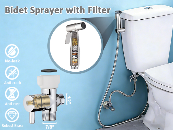 Toilet Bidet Spray with Filter
