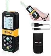 PREXISO Laser Measure Rechargeable, 265Ft Green Beam Laser Measurement Tool with Angle Sensor&amp; 30...