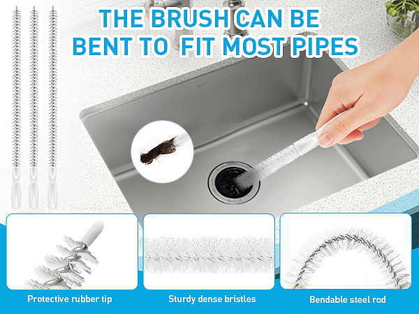snake for sink drain detail